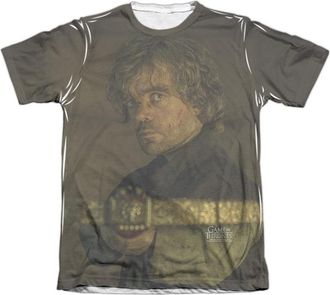 Gildan Game Of Thrones Tyrion For The Throne Adult Poly/Cotton Short Sleeve Tee / T-Shirt