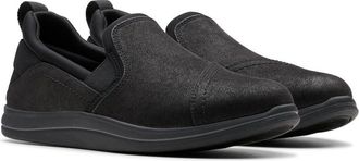 Clarks Womens Breeze Dawn Loafer, Black, 9.5 Wide