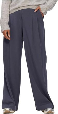 Moss Copenhagen Broeken, Dames, Blauw, L, Henrika HW Pants