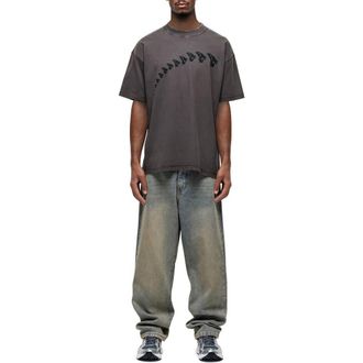 Good For Nothing Drift Washed Printed T-Shirt in Taupe at Nordstrom, Size Xx-Large Uk