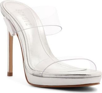 Schutz Ariella Platform Sandal in Silver at Nordstrom, Size 10.5