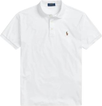 Ralph Lauren Klassiek poloshirt - Heren - Polos - Wit - XL - Katoen - Tops
