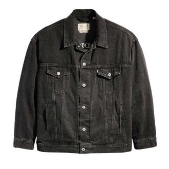Levi's Mens Liberation denim truckerjack (Zwart)