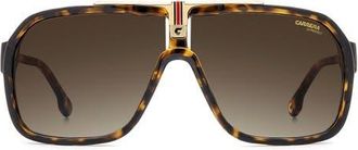 Carrera 64mm Oversize Gradient Navigator Sunglasses in Havana/brown at Nordstrom