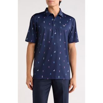 Callaway Day On The Course Short Sleeve Polo in Peacoat at Nordstrom Rack, Size Xx-Large