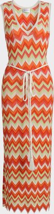 Milly Kaela Zigzag Cover-Up Midi Dress