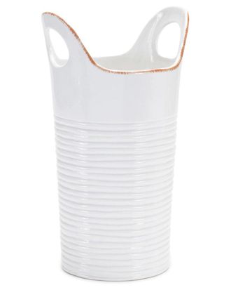 Melrose International Set Of 2 Ceramic Bucket Vase