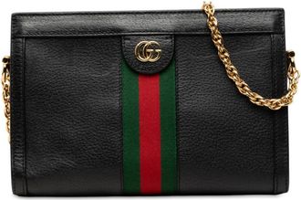 Gucci Pre-owned Gucci Small Calfskin Web Ophidia Chain Crossbody Ladies 93ZTLTBLVQDYGKI5