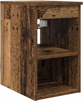 vidaXL Gabinete De Ba&ntilde;o Intermedio Madera Envejecida 30 X 44,5 X 50 Cm Vidaxl