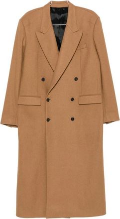 Spina Double-breasted Layered-hood Coat