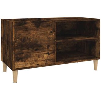 vidaXL Vidaxl - Record Cabinet Smoked Oak 84.5x38x48 cm Engineered Wood