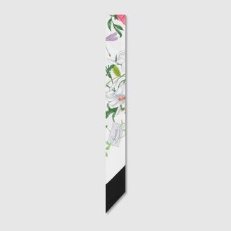 Gucci Printed Silk Twill Ribbon, Black