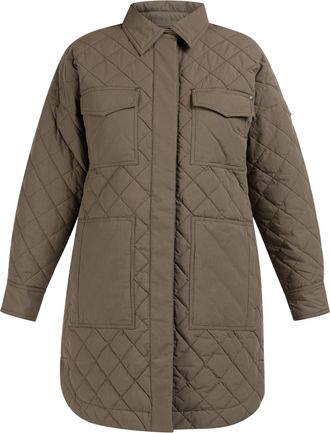 Dreimaster Dreimaster Katoenen jack met lichte vulling teylon Dames olijf