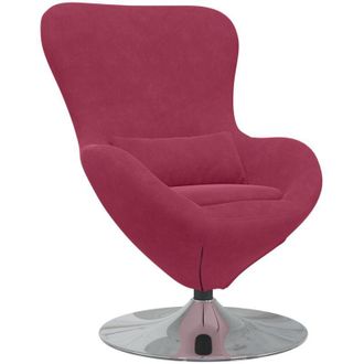 vidaXL Sill&oacute;n Huevo Rojo Vino 63 X 73 X 90 Cm Terciopelo Vidaxl