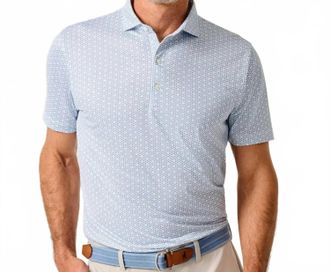 Johnnie-O Emillio Short Sleeve Polo In Lake