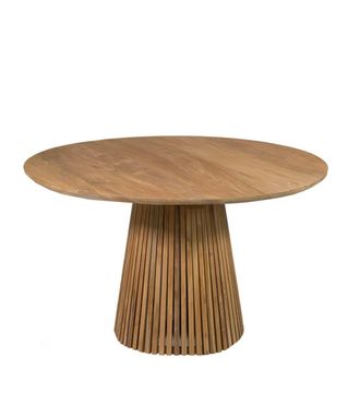 Moycor Mesa de comedor madera beige d. 120 cm