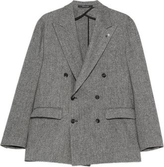 Tagliatore Herringbone Double-breasted Blazer