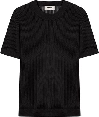 Áeron Top met mesh - Zwart