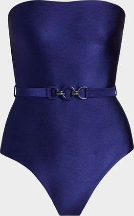 Zimmermann Patience Belted One-Piece Swimsuit