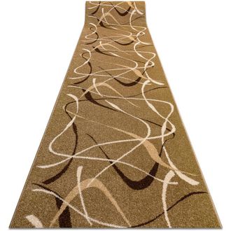 RugsX Rugsx - Runner karmel heat-set fryz choco nut 100 cm brown 100x800 cm