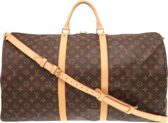 Louis Vuitton Coated Canvass Monogram Keepall Bandouliere 60