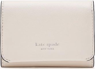 Kate Spade New York Halo Fine Grain Leather Card Case Trifold Wallet Wallet Womens Handbags Cream