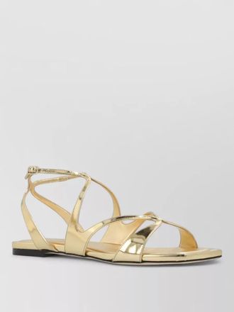 Jimmy Choo London leather flat sandals