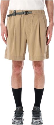 And Wander Casual Shorts, male, Beige, Size: XL Pleated Short