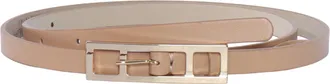 Fabiana Filippi Brown Calf Leather Narrow Belt