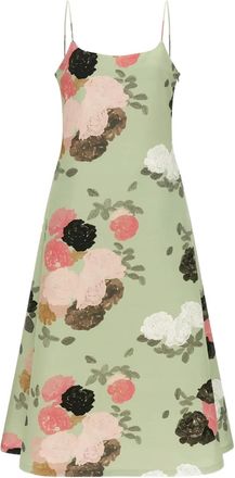 Bernadette Nicole flower-print maxi dress - Green