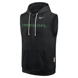 Nike Oregon Sideline Nike Mens Dri-FIT College Sleeveless Pullover Hoodie in Black | 03B400AUON-65K