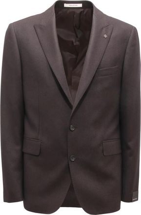 Tagliatore L6503 Abito Suit Wool/Cashmere Suit - Heren - Blazers - Bruin - XL - Jassen