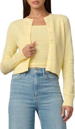 Joe's The Pointelle Dani Cardigan in Sunshine at Nordstrom, Size Small