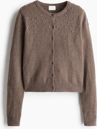 H&M Cardigan mit Verzierung - Beige