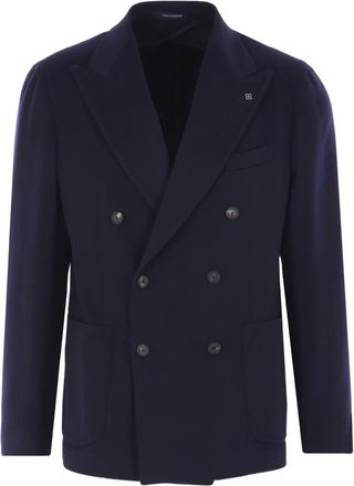 Tagliatore Blazer doppiopetto con revers a lancia - Blu