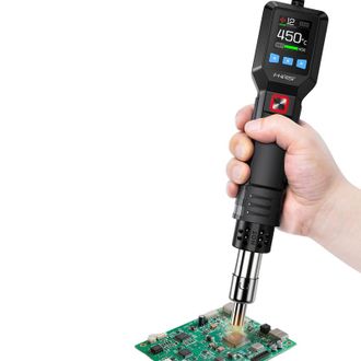 OEM Pistola De Aire Caliente Compacta Para Reparaci&oacute;n De Bga Y Lcd, 550 W, Con Soporte Y Pantalla Digital (negra)