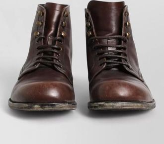 Dolce & Gabbana leather lace up ankle boots