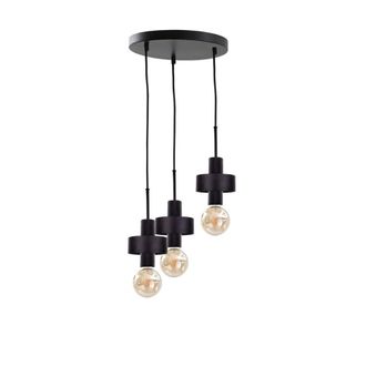 Netlighting Unica Cluster Pendant Ceiling Light Black 35cm 3x E27
