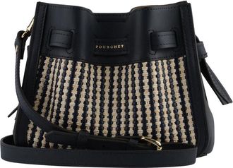 Pourchet Blossom Tress&eacute; - Dames - Schoudertassen - Blauw - ONE Size - Katoen - Tassen