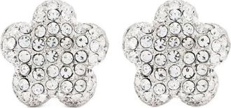 Marc Jacobs Daisy Pav&eacute; Stud Oorbellen - Dames - Oorbellen - Grijs - ONE Size - Accessoires