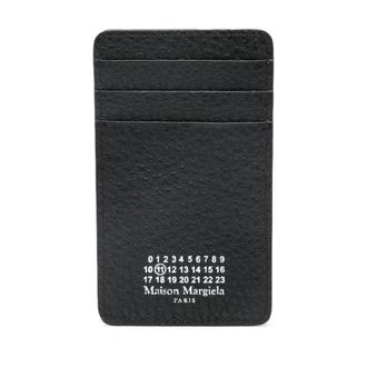 Maison Margiela Wallets & Cardholders, male, Black, Size: ONE SIZE Grained Leather Wallet with Signature Logo