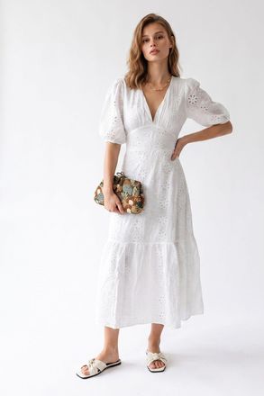 Mixray Katoenen Maxi-jurk