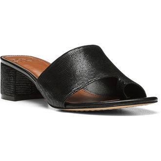 Donald J Pliner Naia Embossed Slide Sandal in Black at Nordstrom Rack, Size 5.5