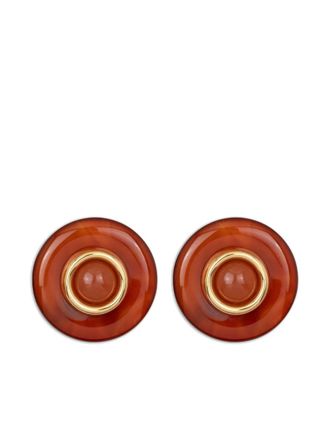 Jennifer Behr Devon plated earrings - Red