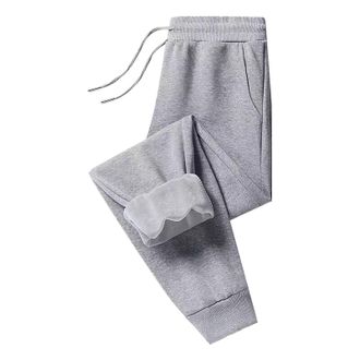 Generic Shffuw Womens Fleece Lined Joggers Thermal Sherpa Sweatpants with Pockets Winter Warm Tracksuit Bottoms Jogging Pants Drawstring Sport Trousers for La