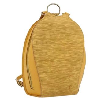 Louis Vuitton Pre-owned Backpacks, female, Yellow, Size: ONE SIZE Pre-owned Vintage Epi Backpack