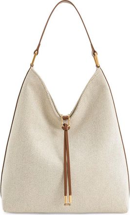 JW PEI Aria Canvas Shoulder Bag in Brown/Canvas at Nordstrom