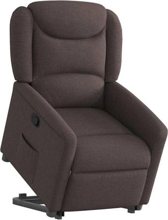 vidaXL Vidaxl - Sill&oacute;n Reclinable Elevable Tela Marr&oacute;n Oscuro