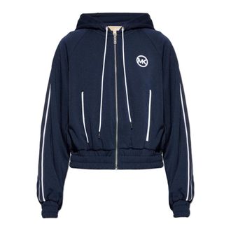 Michael Kors Zip-throughs - Dames - Vesten met rits - Blauw - XL - Hoodies & sweatvesten