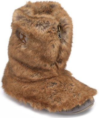 Bedroom Athletics Womens Cole Luxury Faux Fur Boot Soft Warm Zip Fastening Memory Foam Durable Machine Washable - Weasel - UK 5/6